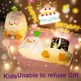 Утконос-образная зарядка модель с подарочной 24-упаковкой светящихся стикеров