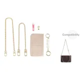 Совместимость NF Medium Smaller Сумка-60см Цепь+Бежевый Подкладка Модифицированный Набор