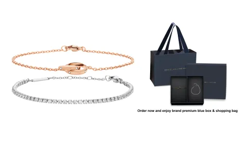 DW/DanielWellington Сплав Браслеты Звездное серебро и Розово-золотой Унисекс