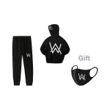 加绒套装赠口罩-经典四印花