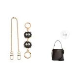 Маленький угольный шарик, цепь-удлинитель + декоративная цепочка 40 см, набор