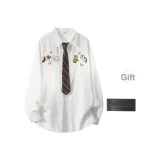 Белый (в комплекте с брошью) (без воротника)