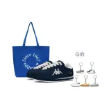 Цветение Синий/Классический Белый [Холщовая Сумка + Брелок]