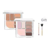 [Бесплатно 2 шт Подарочный набор]Ambiance #01 Дымчато-розовый + #02 Оранжево-коричневый Палитра