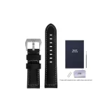 Черный с серебряной пряжкой