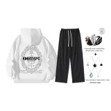 Белый комплект (с модным ожерельем + сумка через плечо)