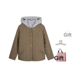 Оливковый зеленый, в комплекте с заколкой-коготь + эксклюзивная сумка для покупок