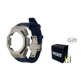 Офшор Серебряный корпус Синий Полоска