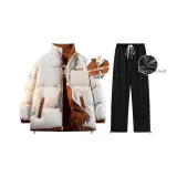 Комплект одежды (Коричневый топ + Черные штаны)