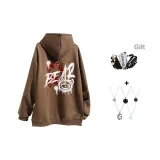 Кофейный (в комплекте с модным ожерельем + сумка через плечо)