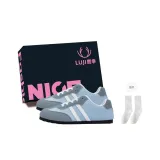 Синий (Обувная коробка + Носки)