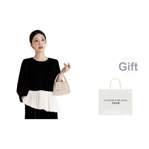 SHUIMOJIAREN Черные Женские T-рубашки