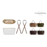 [Коричневый Плечевой ремень Двухкомпонентный комплект] Нет Отделение Белый Лайнер из бумаги DuPont + Коричневый Плечевой ремень 81 см