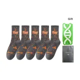 5 пар (черно-красный)