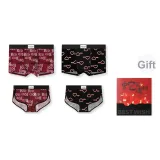 (Змеиная удача) Пара Красная коробка Комбинация E-4 шт