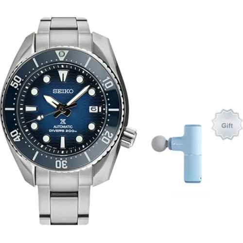 SEIKO Механический механизм Мужские часы Prospex 45 мм Синий