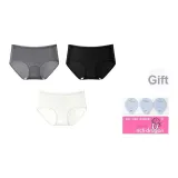 [3 упаковки] Синий шелк для волос - Черный + Темно-серый + Молочно-белый