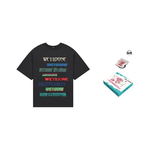 WE11DONE T-Shirt Унисекс Угольный Черный