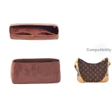 Кофейный, боковая молния [зашифрованный войлочный материал]