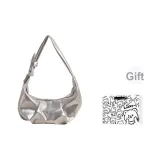 Серебристая +сумка для покупок