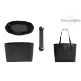 [Черный Серебряный Двухкомпонентный Комплект] Плечевой ремень + Без формы Черный вкладыш (Без слоя подкладки)