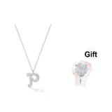 Сверкающий ожерелье с буквой [P]