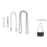 Чёрный клевер четырёхлистный, застёжка в форме сердца, 15 см + жемчужина 13 см + декоративная цепочка 40 см + металлическая цепочка 85 см.