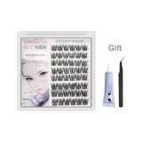 Маленькая емкость, женский, группа, птичий, верхние ресницы [клей + профессиональные, изогнутые, пинцет]