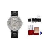 Серебристо-серый, черный ремешок [импортный механизм]