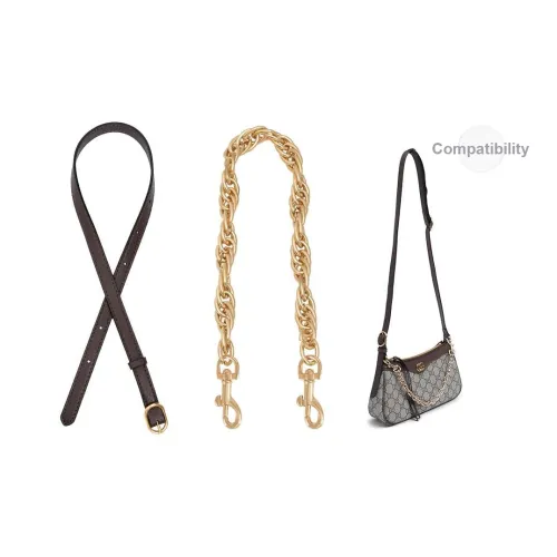 Lan Bao Fan Аксессуары для сумок из коровьей кожи Унисекс Коричневый