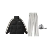 Флисовые комплекты одежды (черный + серый)