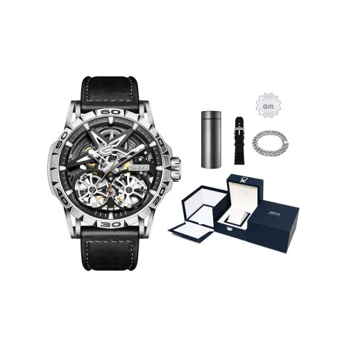 GEYA Автоматический механический механизм Мужские часы Max Collection 13мм*46мм*22мм Серебряный