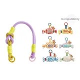 Портативный фиолетовый и желтый шнурок