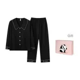 Чёрный отложной воротник