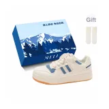 Бежевый Синий - Эксклюзивная обувь Коробка - В комплекте носки