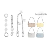 Серебряный набор из трех предметов [Вишневый цветок + Свиной нос + Декоративная цепочка 35 см]