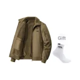 Верблюжий цвет, флисовая подкладка + с подарками бренд носки*1