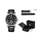 YB14137P1 Серебристо-черный (С подарками: натуральная кожа, ремень + коробка «время»)