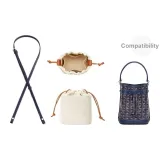 [Темно-синий Синий 2-Предметный Комплект Цвет] Хлопковая Ткань Подкладка + Темно-синий Плечевой ремень