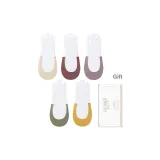 Кожа, Кирпично-красный, Фиолетовый, Зеленый, Имбирно-желтый (5 пар)