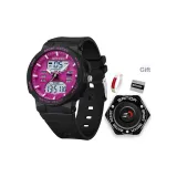 Чёрный-розовый-красный