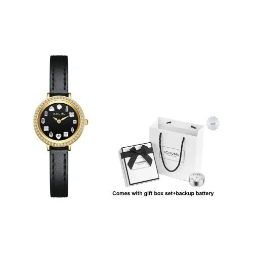 ICHUMU Кварцевый механизм Женские часы 28мм*28мм*8мм Черный
