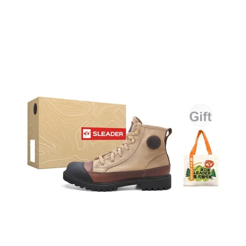 SLEADER Vintage Workwear Series Короткий ботинок Martin с низким каблуком мужской черный коричневый