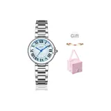 Синий циферблат, стальной браслет (в комплекте коробка + браслет)