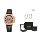 Чёрный (temperament Любовь Серьги + Подарочная коробка)