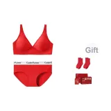 Зодиакальный год Комплект нижнего белья Красный (Включает 2 красные носки + коробка + сумка для покупок + поздравительная открытка)