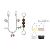 [Серебряный] Амбра Жемчужный + Многоэлементная Декоративная Цепь 30 см