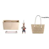 [Трехкомпонентный комплект] Бежевый лайнер + экрю плечевой ремень + кролик подвеска