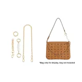 Желтая сумка MCM Smaller, модифицированный набор (47 см, медная цепочка + жемчужный + свиный нос)