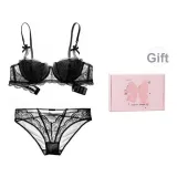 Черный утолщенный рекомендуемый бюстгальтер с чашкой, рукав [беспроводной] + [коробка с бантом]